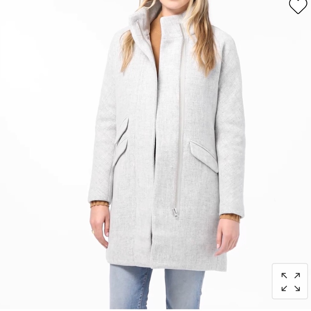 Cocoon Coat In Italian Stadium-Cloth Wool